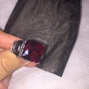 Beautiful Big red diamond ring